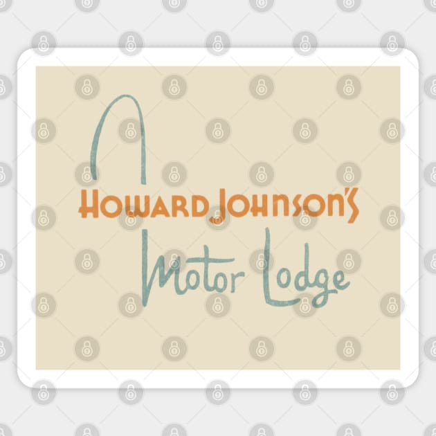 Vintage Style Howard Johnson's Motor Lodge Sticker by offsetvinylfilm